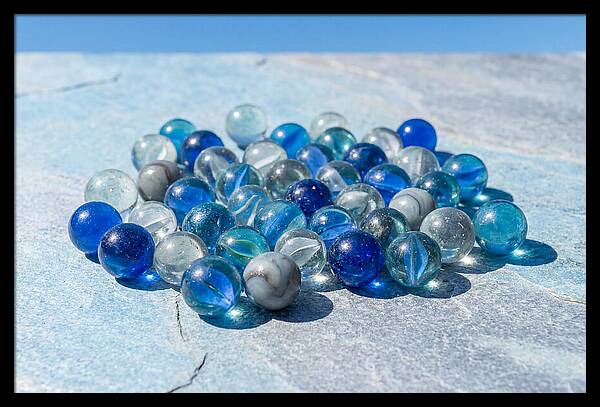 Glass Marble Collection From Above