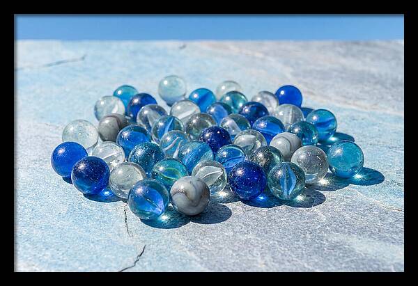 Glass Marble Collection From Above