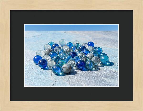 Glass Marble Collection From Above