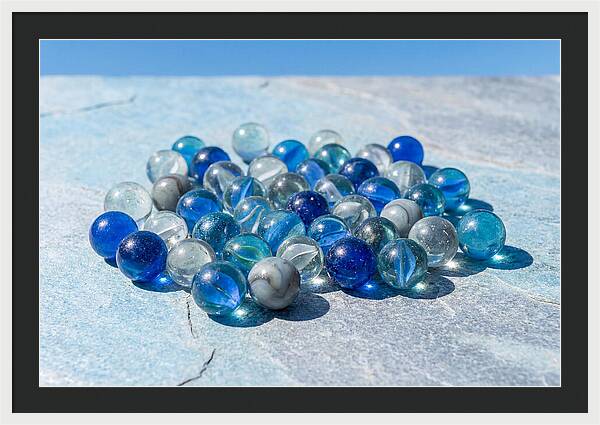 Glass Marble Collection From Above