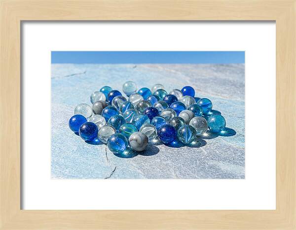 Glass Marble Collection From Above