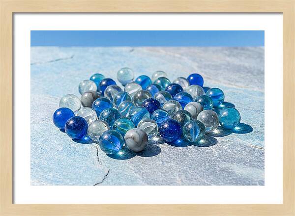 Glass Marble Collection From Above