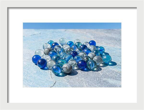 Glass Marble Collection From Above