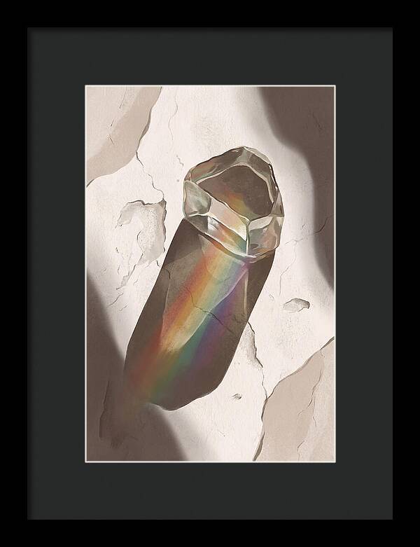 Glass Prism Splitting Light