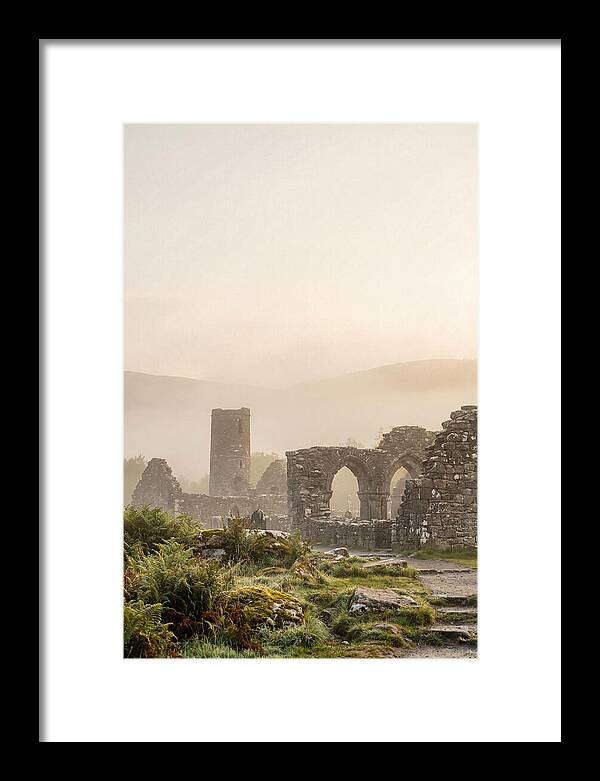 Glendalough Monastic Ruins At Dawn