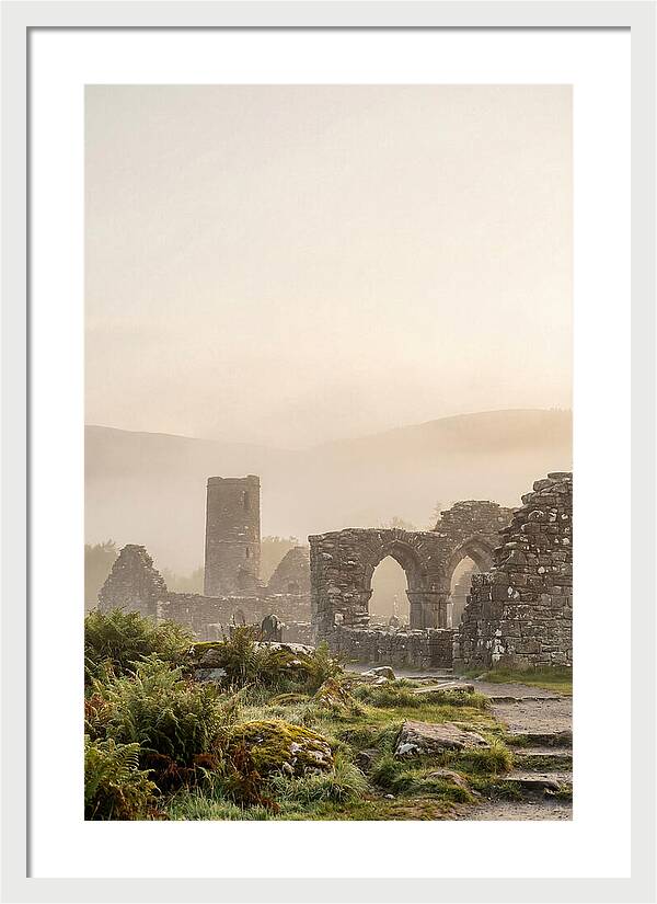 Glendalough Monastic Ruins At Dawn