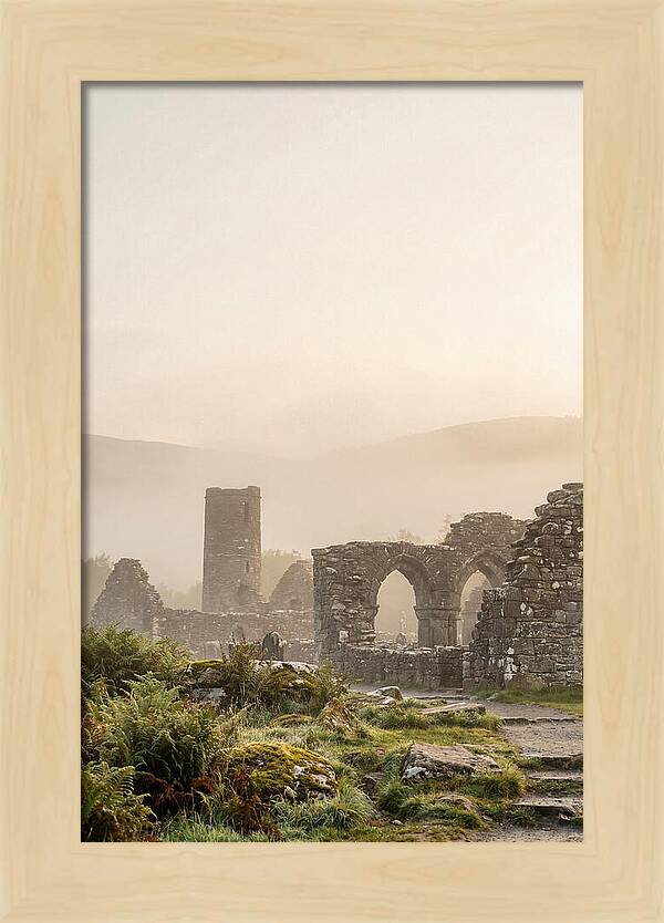 Glendalough Monastic Ruins At Dawn