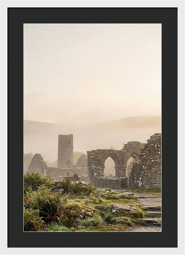 Glendalough Monastic Ruins At Dawn
