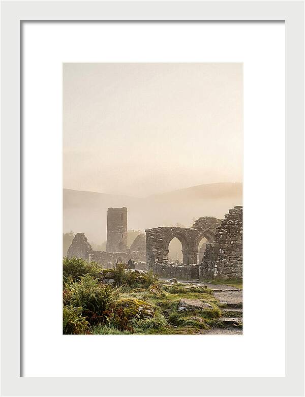 Glendalough Monastic Ruins At Dawn