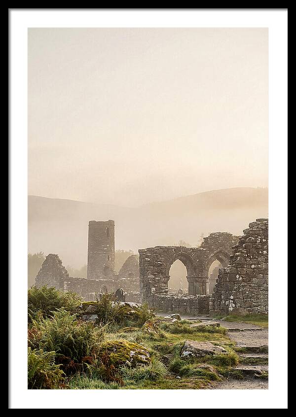 Glendalough Monastic Ruins At Dawn