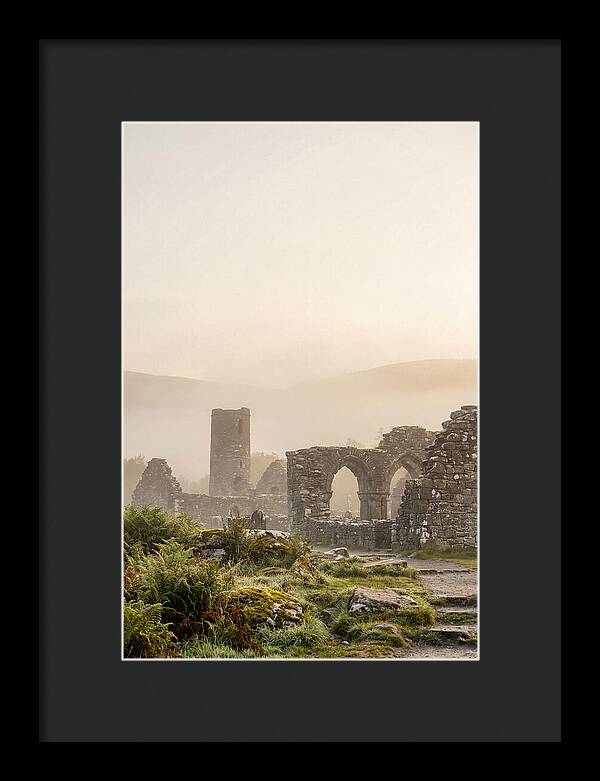 Glendalough Monastic Ruins At Dawn
