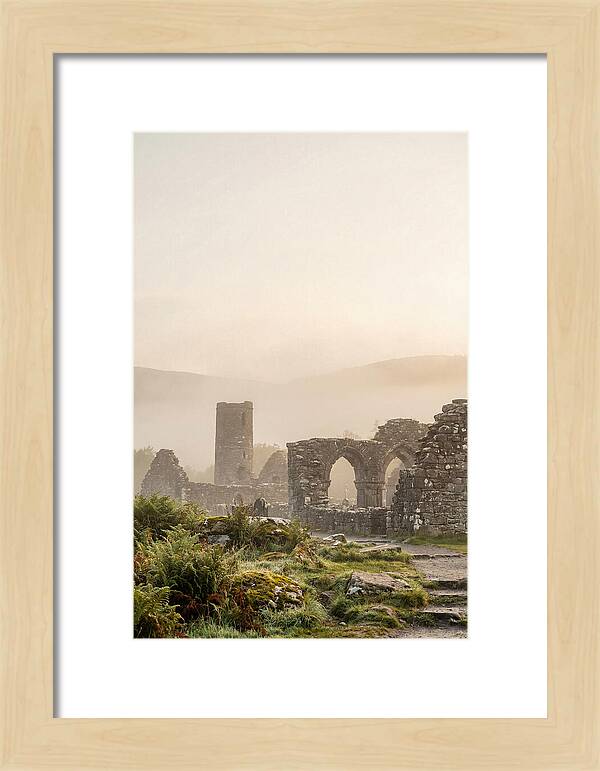 Glendalough Monastic Ruins At Dawn