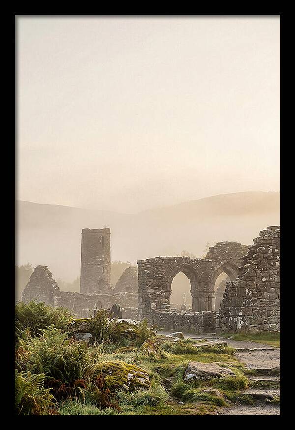 Glendalough Monastic Ruins At Dawn