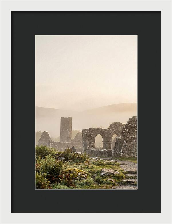 Glendalough Monastic Ruins At Dawn