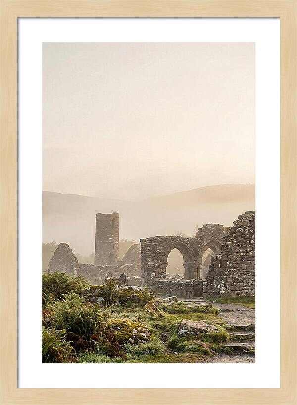 Glendalough Monastic Ruins At Dawn