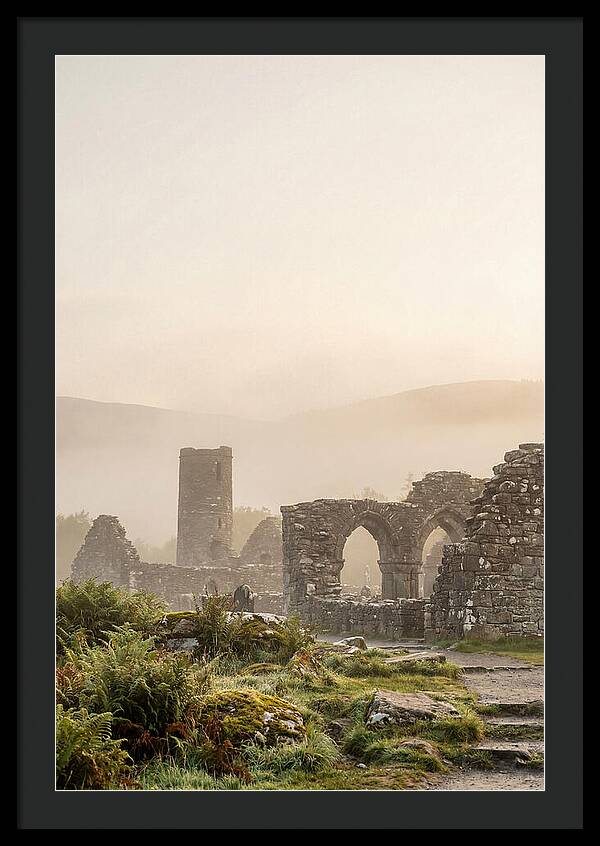 Glendalough Monastic Ruins At Dawn