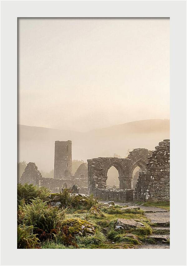 Glendalough Monastic Ruins At Dawn