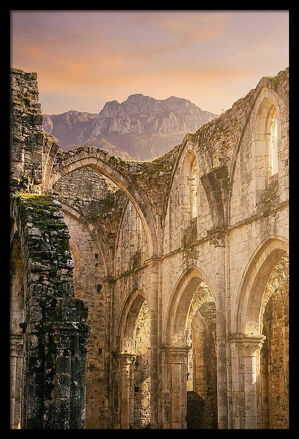 Glendalough Ruins At Dusk