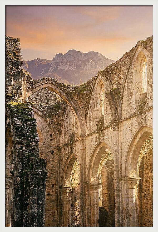 Glendalough Ruins At Dusk