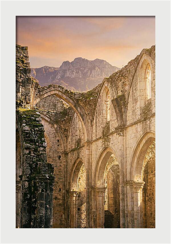 Glendalough Ruins At Dusk