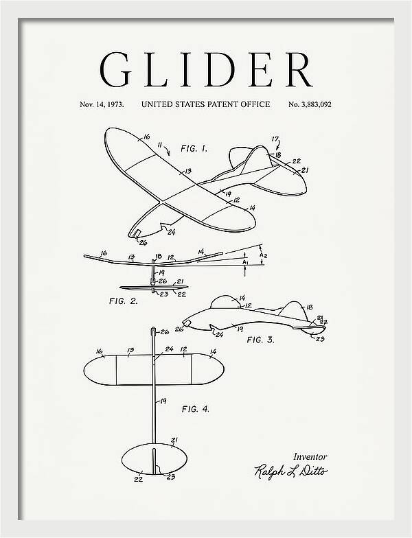 Glider Minimalist Patent Us3883092