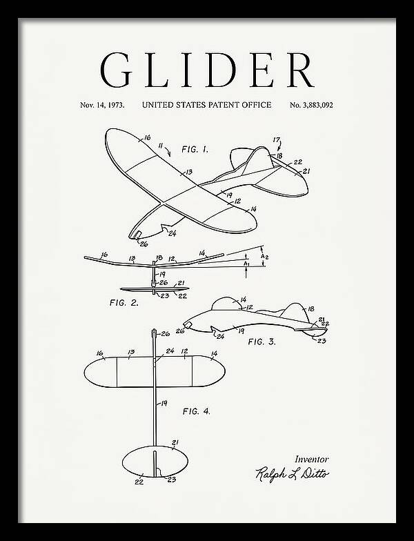 Glider Minimalist Patent Us3883092