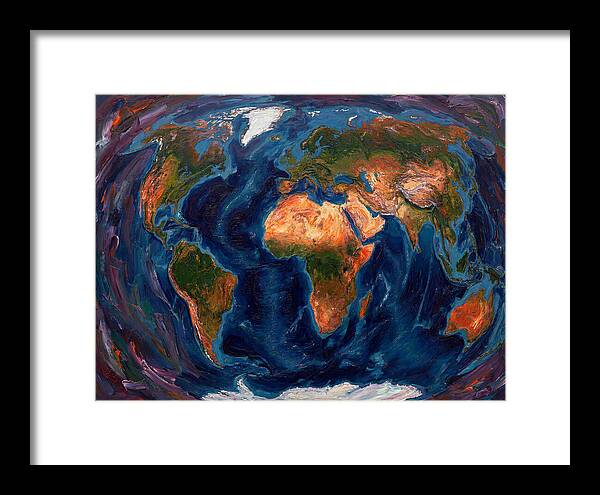 Globe In Expressionist Style