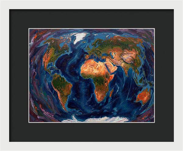 Globe In Expressionist Style