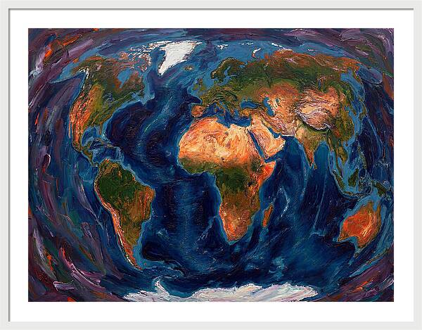 Globe In Expressionist Style