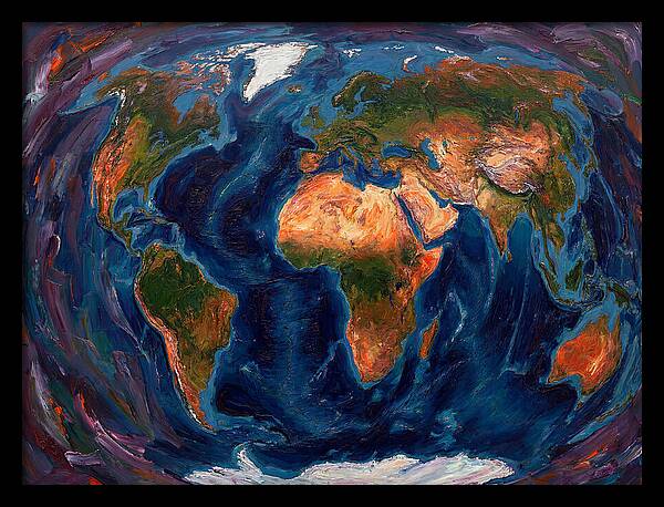 Globe In Expressionist Style