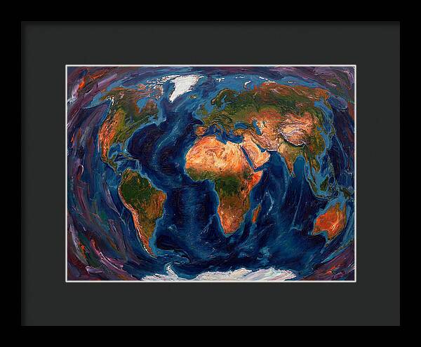 Globe In Expressionist Style