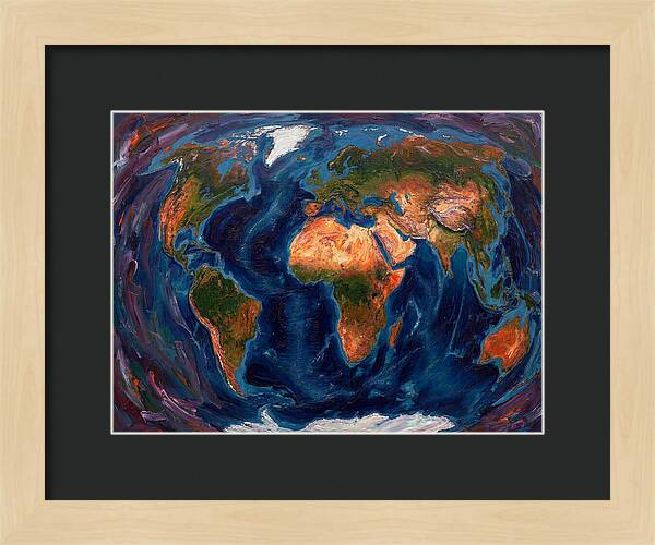 Globe In Expressionist Style
