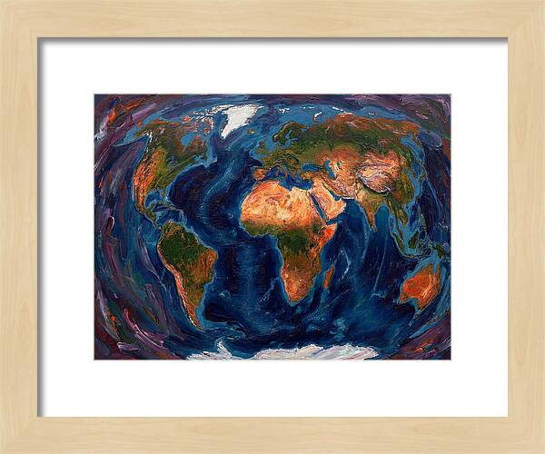 Globe In Expressionist Style