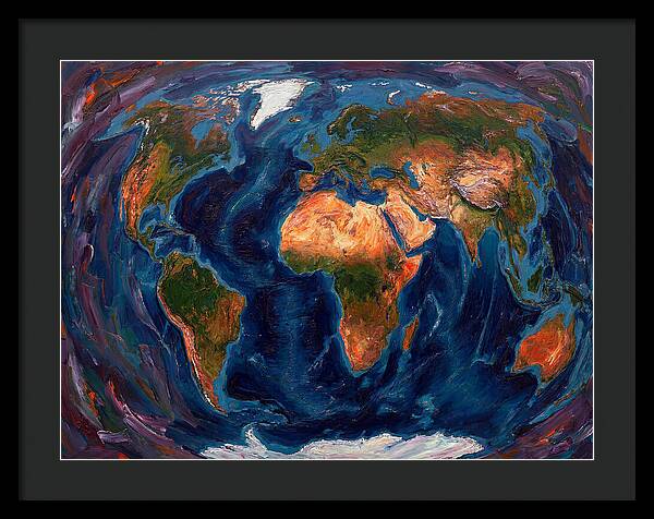 Globe In Expressionist Style