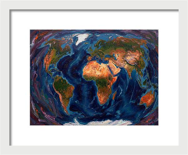 Globe In Expressionist Style