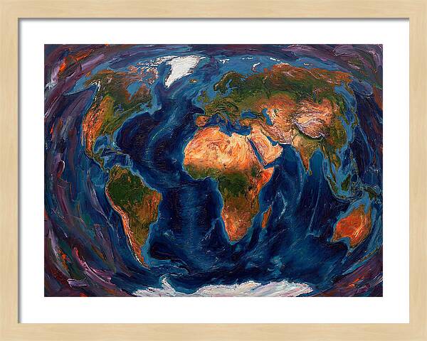Globe In Expressionist Style