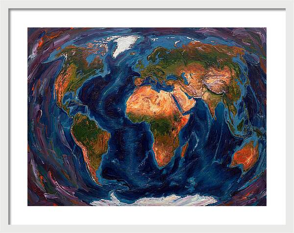 Globe In Expressionist Style