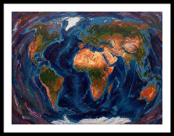 Globe In Expressionist Style