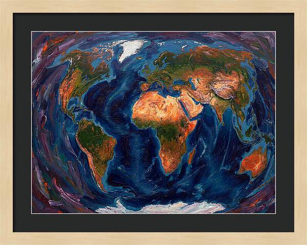 Globe In Expressionist Style