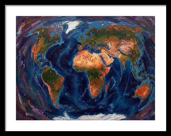 Globe In Expressionist Style