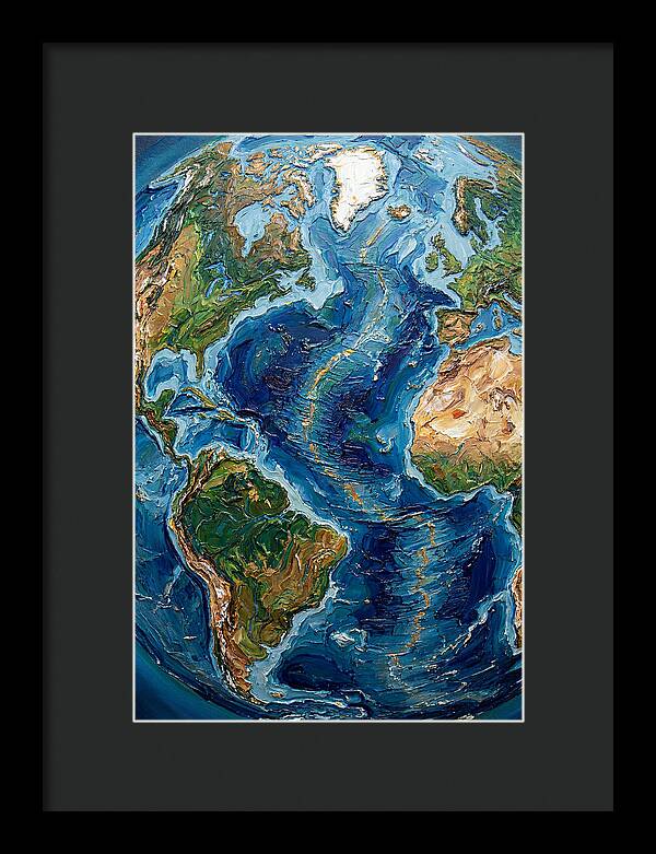 Globe In Palette Knife Style
