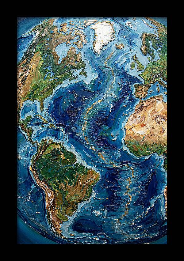 Globe In Palette Knife Style