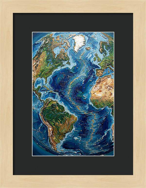 Globe In Palette Knife Style