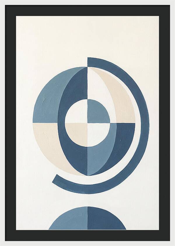 Globe Minimalism In Blue