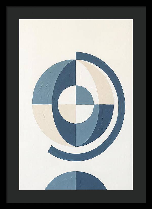 Globe Minimalism In Blue