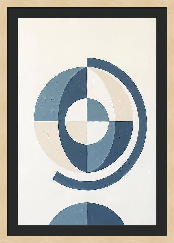 Globe Minimalism In Blue