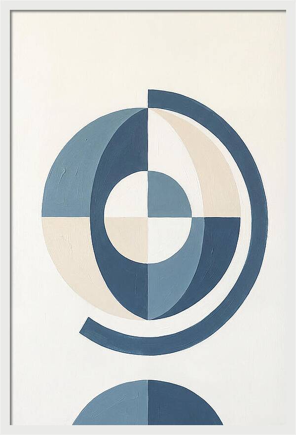 Globe Minimalism In Blue