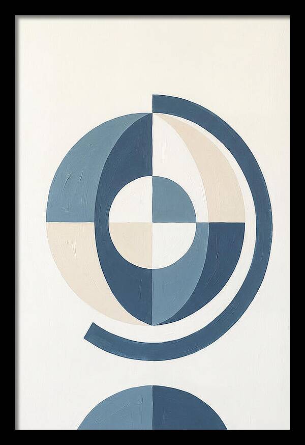 Globe Minimalism In Blue