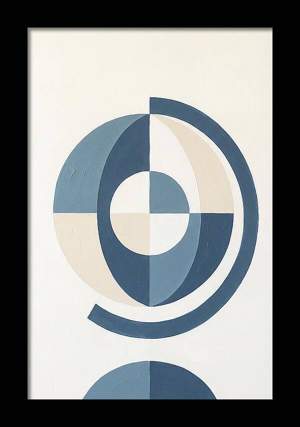 Globe Minimalism In Blue