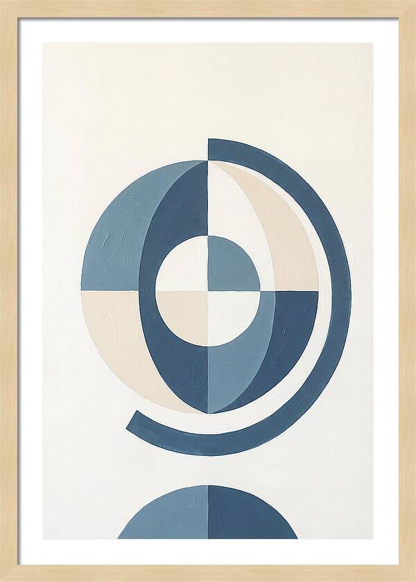 Globe Minimalism In Blue